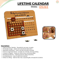 Wooden Lifetime Infinite Desk Calendar 3D Motivational Table Calendar